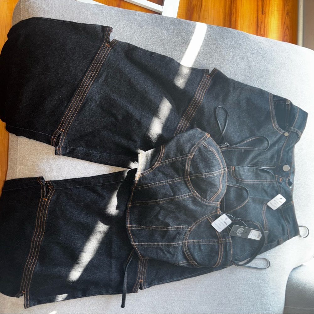 Fashion Nova Black Wide Leg Pants